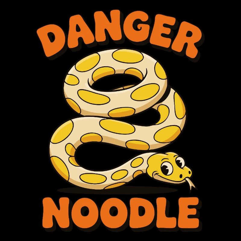 Danger Noodle - Conception de serpent amusante