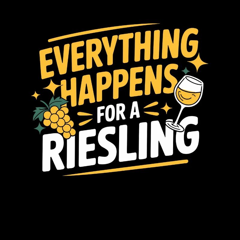 Wein Weintrinker Everything Happens For A Riesling