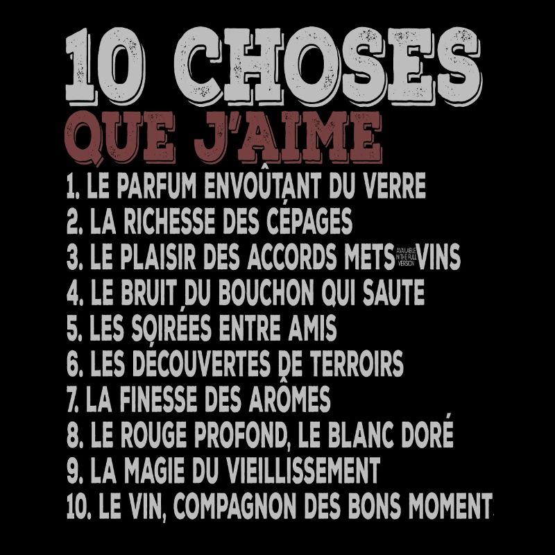 10 Things I Love – Wine, Grape Varieties and Tasting