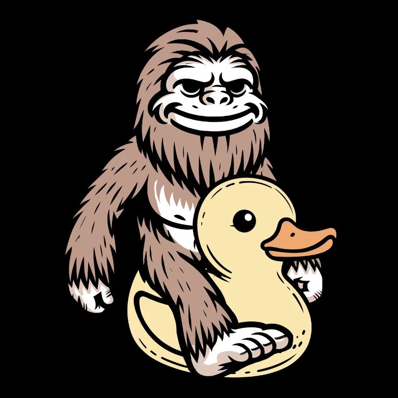 Bigfoot Rubber Duck Duck