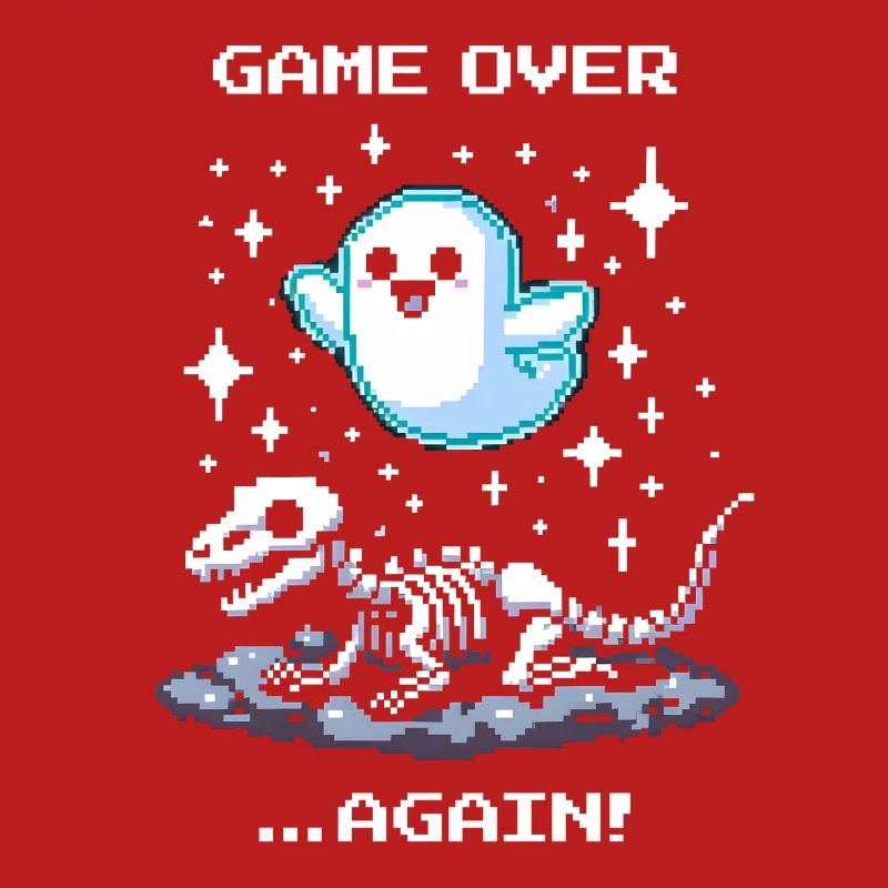 Game over... Again | Retro Dino Pixel Art