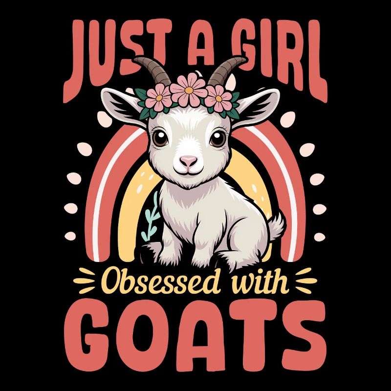 Drôle d’animal de la ferme chèvre