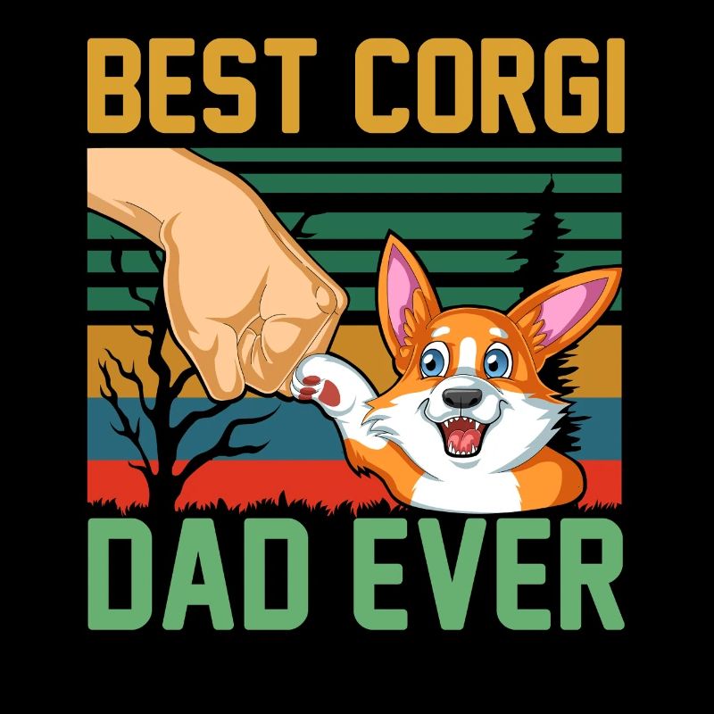 Meilleur papa corgi de tous les temps – Drôle de cadeau propriétaire de corgi