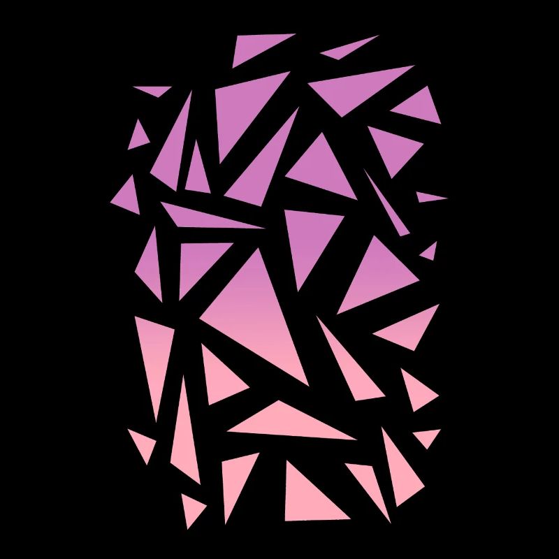 Motif triangulaire - Rose violet