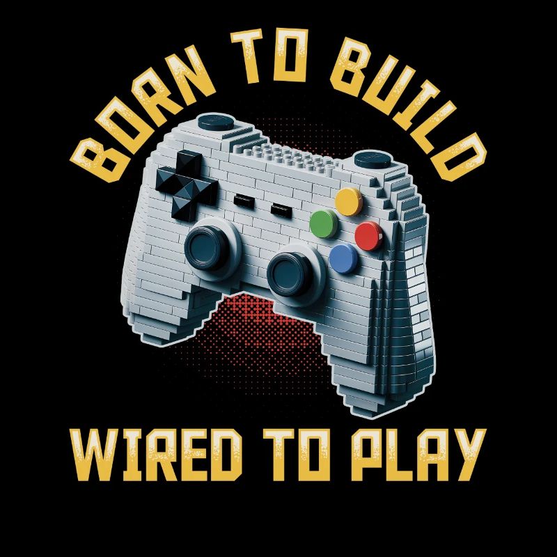 Building Blocks Gamer Gaming Brick Builder