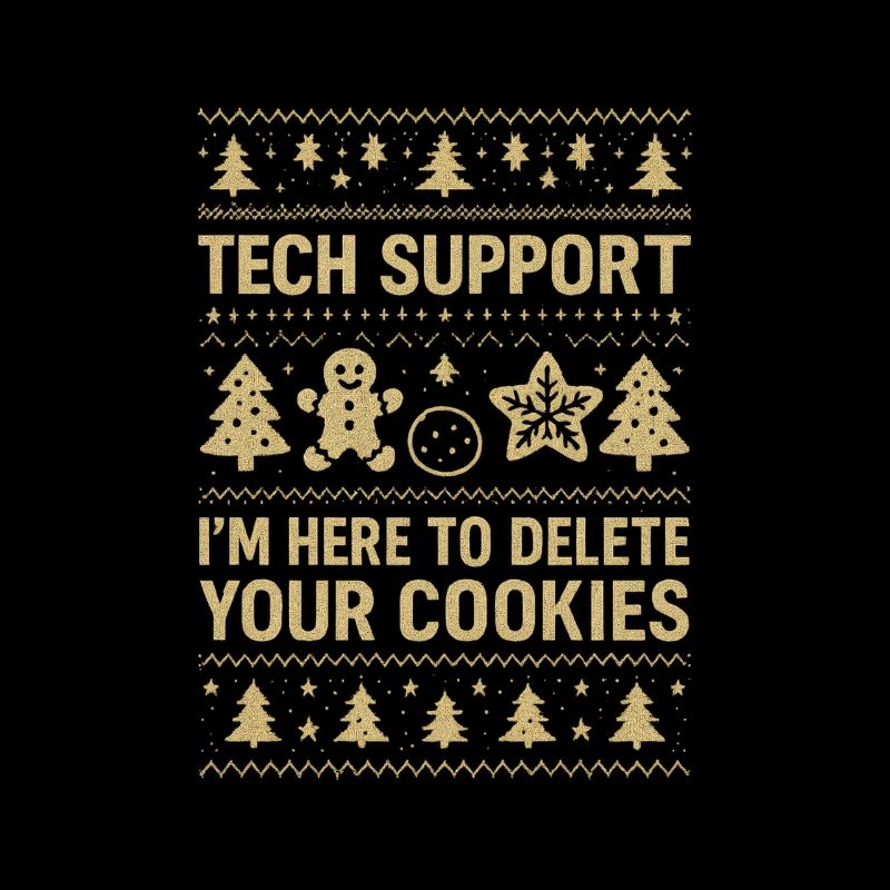 Tech Support I'm Here To Delete Your Cookies