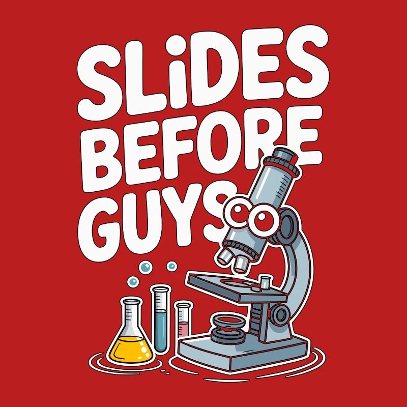 Lab Technician Slides Before Guys Laboratory Work