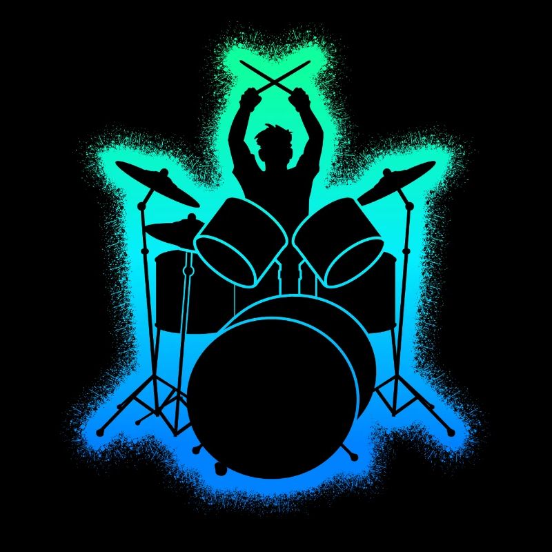 Schlagzeug Drummer Kinder Herren Jungen Schlagzeug