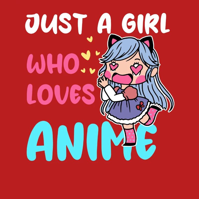 Mädchen liebt Anime Chibi