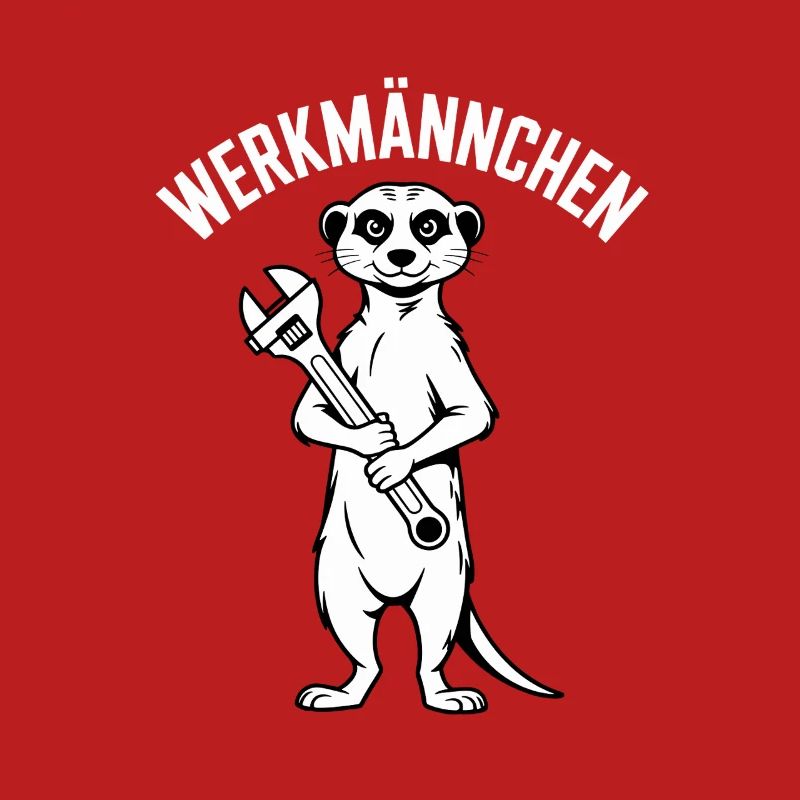 Erdmännchen Echter Heimwerker Mann Handwerker
