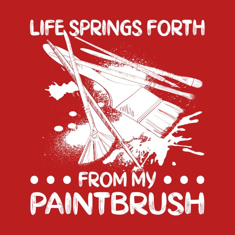 Funny Art Painter Life Springs Forth Drawing