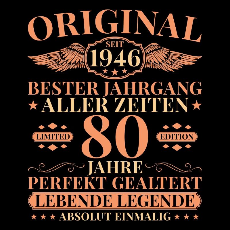 1946 Vintage Born Legend 80th Birthday