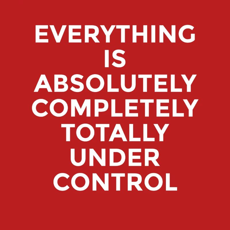 Everything Is Under Control – Witziger Spruch