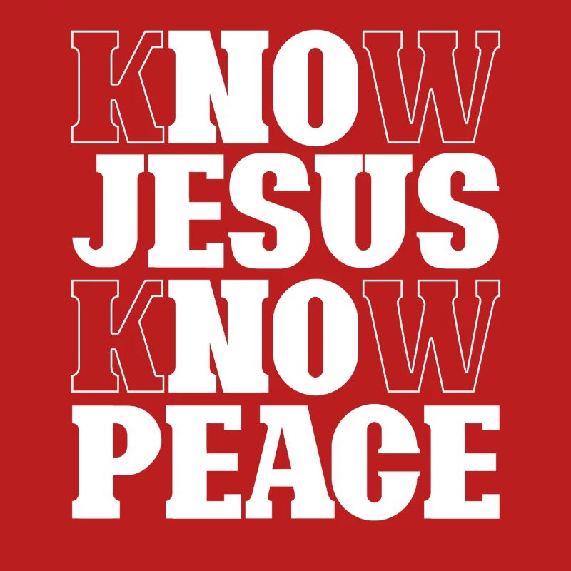 Know Jesus Know Peace Lettering