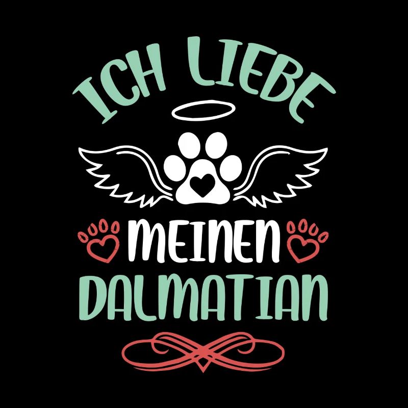 Ich liebe Dalmatian Engel
