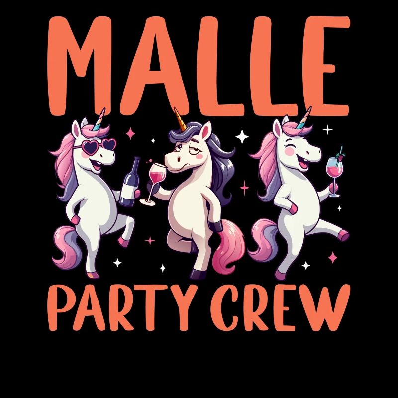 Malle Party Crew Einhorn Mallorca Urlaub