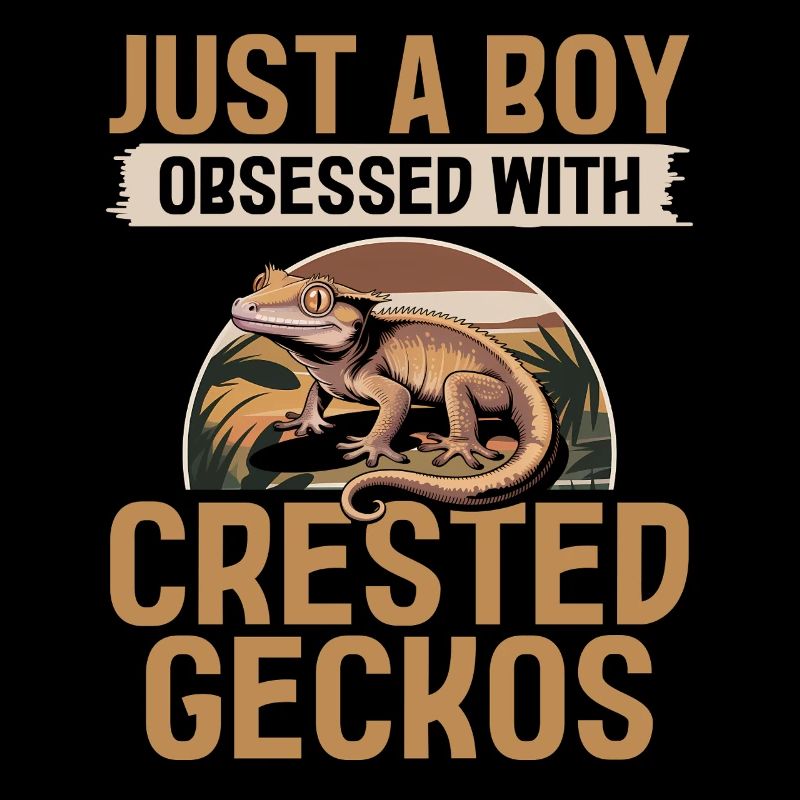 Funny Reptile Crested Gecko