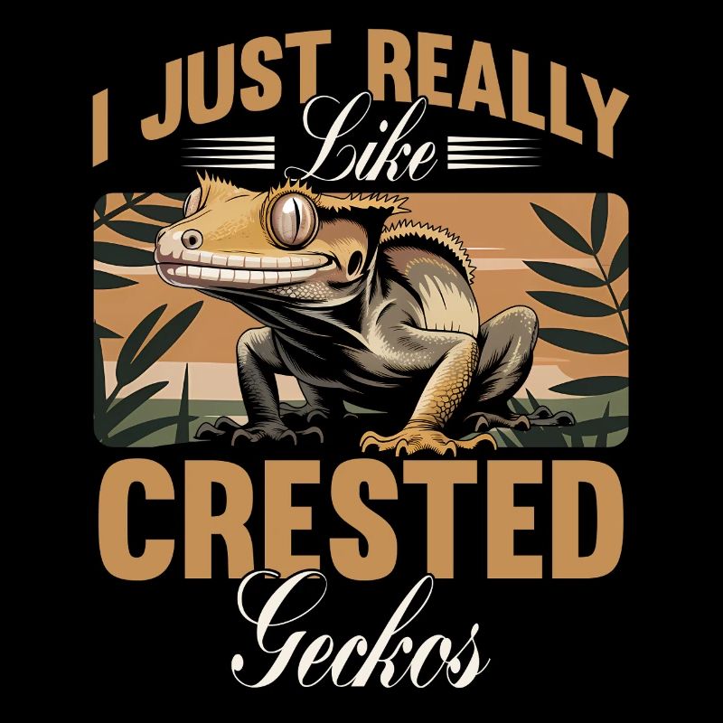 Funny Reptile Crested Gecko