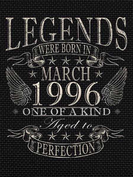 Anniversaire : mars 1996