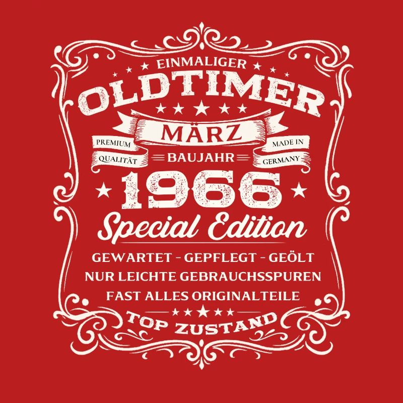 60. Geburtstag Geschenk Mann Oldtimer März 1966