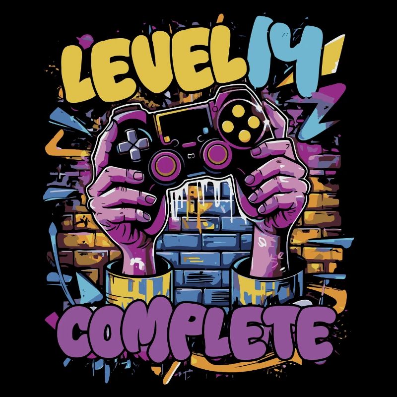 Level 14 Complete Gaming Graffiti