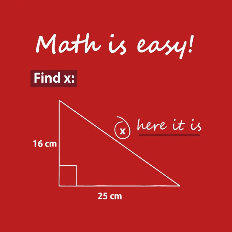 Find X Triangle Math Art