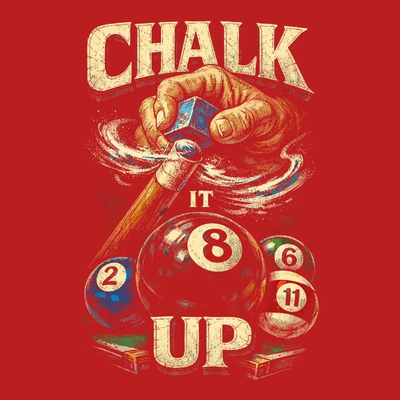 8-Ball Billiards Chalk Up