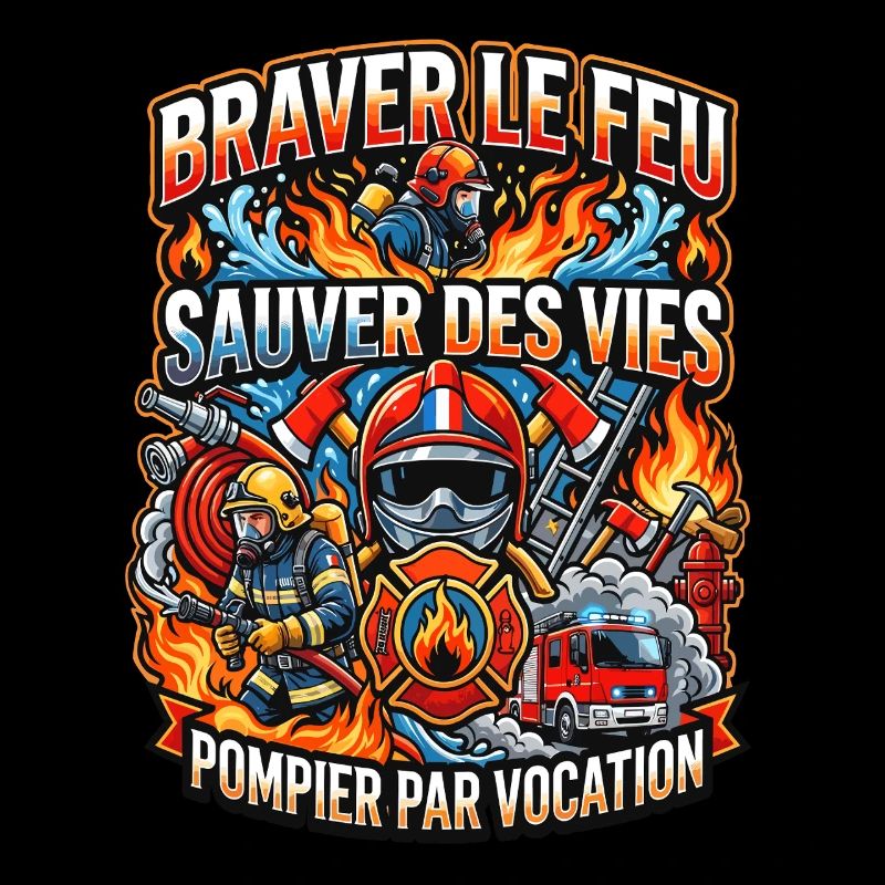 Pompier cadeau homme sapeur-pompier feu héros