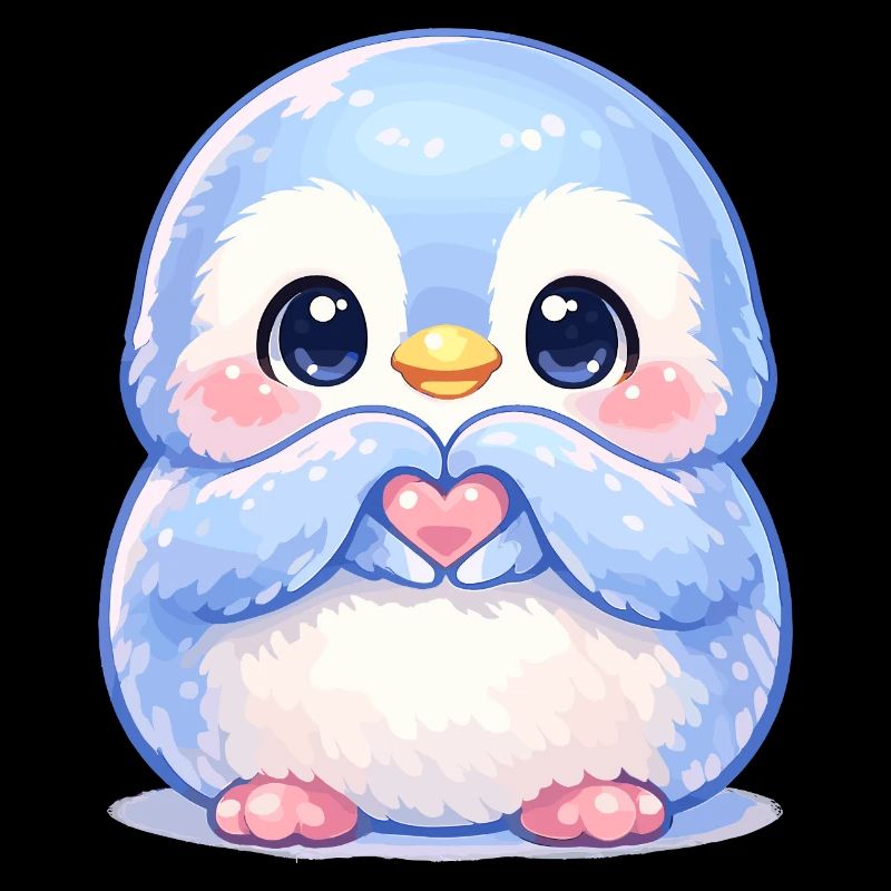 Zarter Pinguin Herzfreund