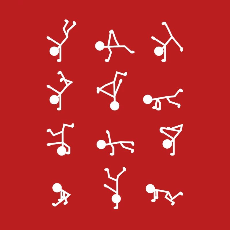 Breakdancer Strichmännchen