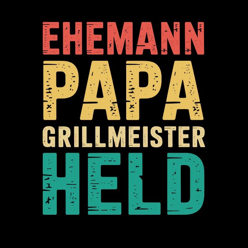 Papa Ehemann Grillheld Grillmeister Geschenk