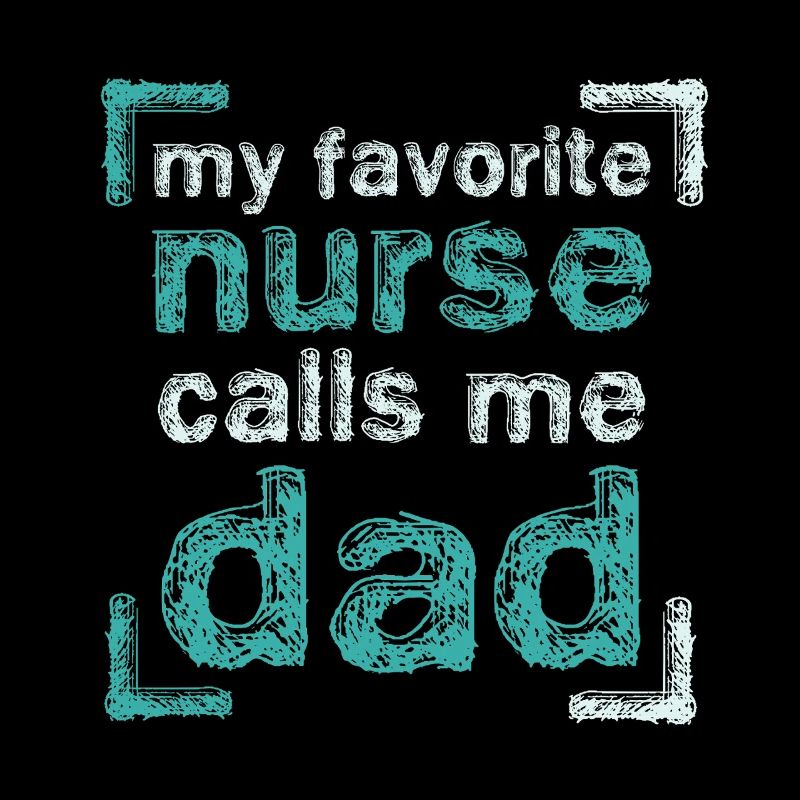 Stolzer Papa einer Krankenschwester