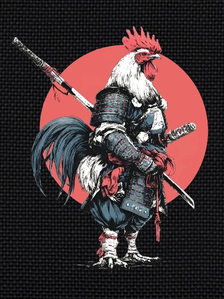 Samouraï Coq en armure
