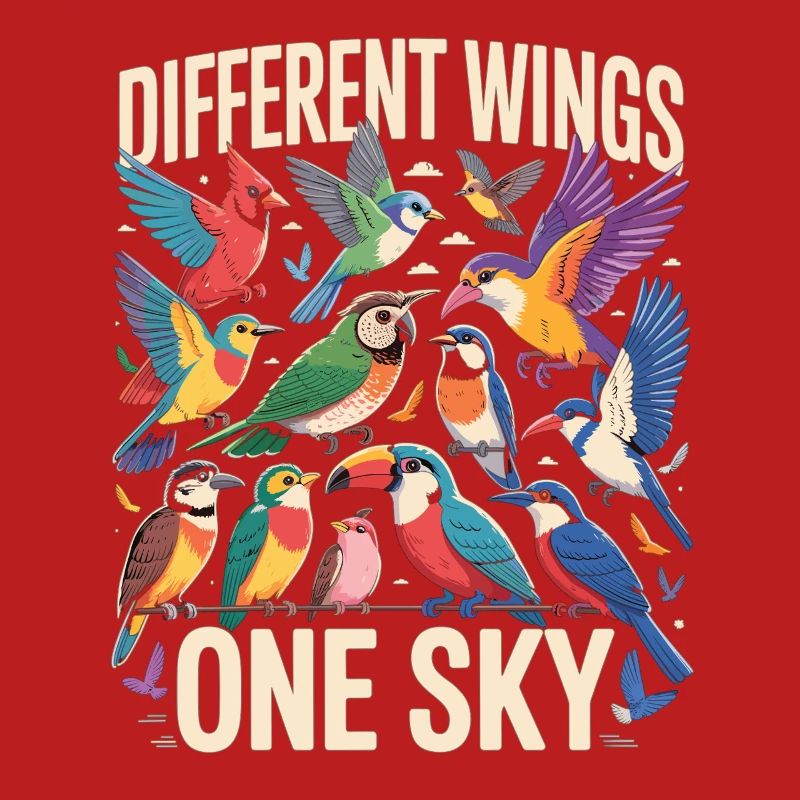 Different Wings One Sky Bird