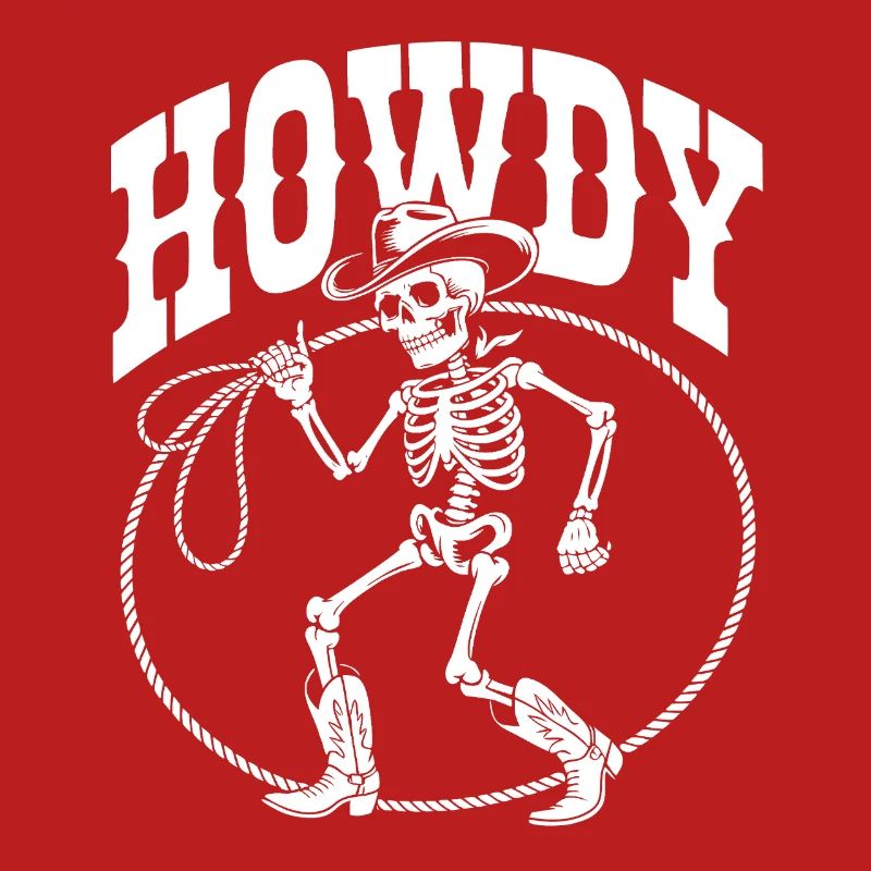 Line Dance Howdy Skeleton