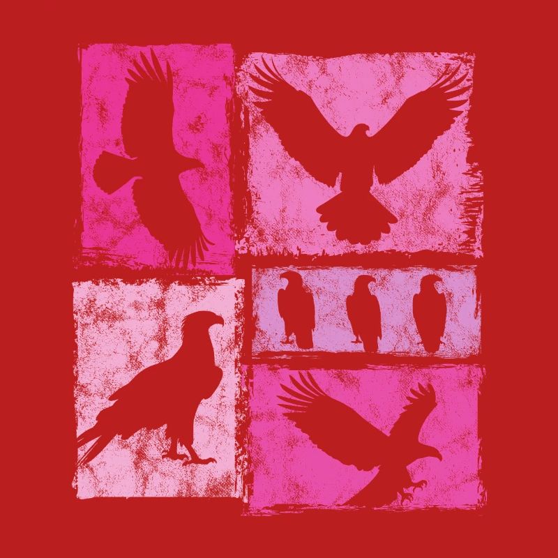 Silhouettes graphiques rétro Eagle