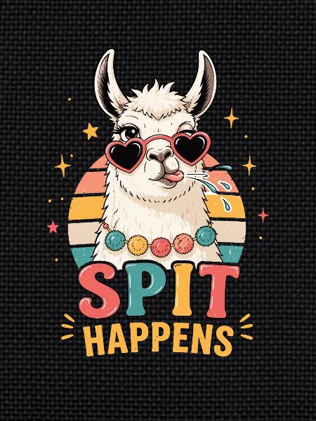 Llama Spit Happens Shirt