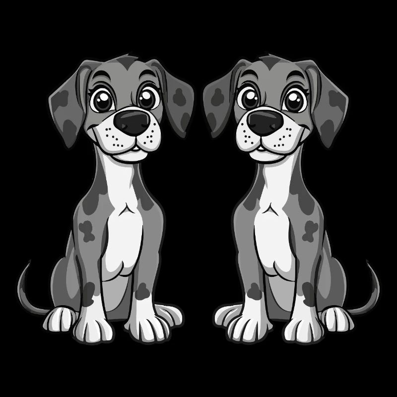 Great Dane Hund Comic