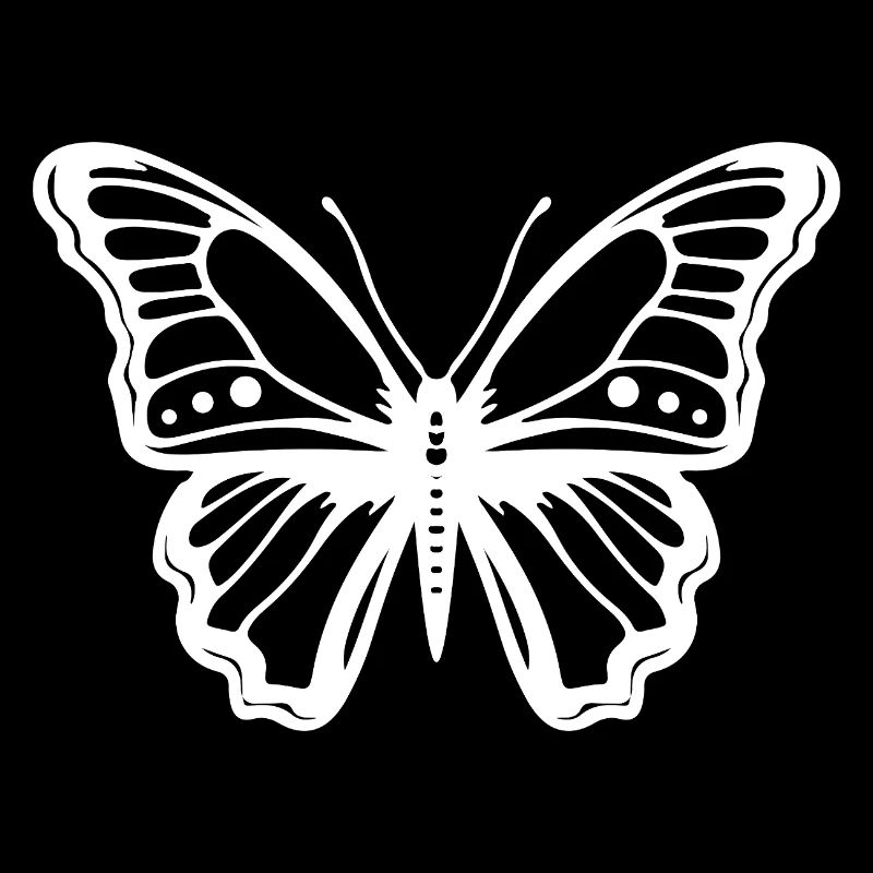 Papillon élégant – insecte minimaliste