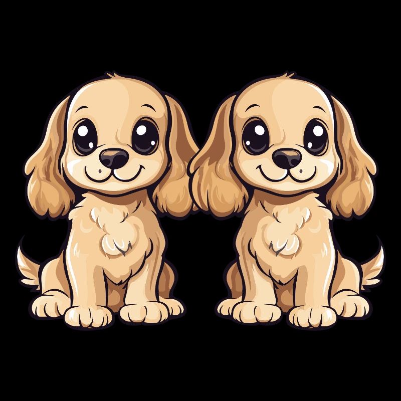 Cocker Spaniel Hund Comic