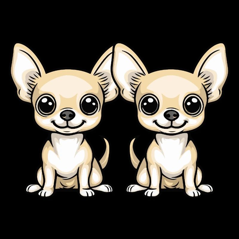 Bande dessinée de chien Chihuahua