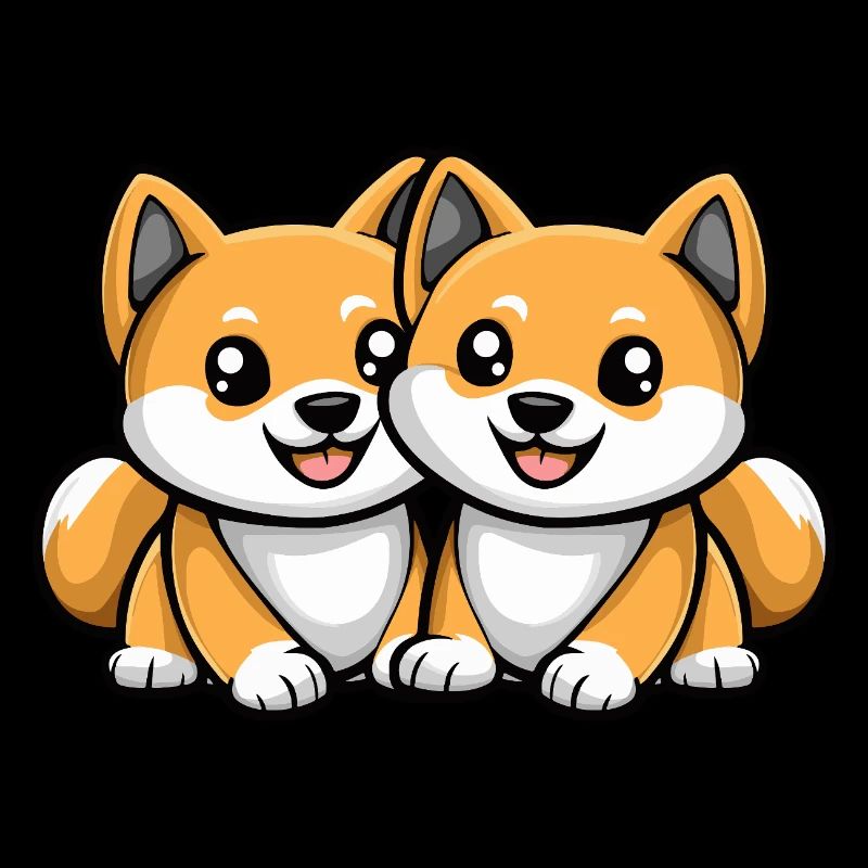 Akita Inu Hund Comic