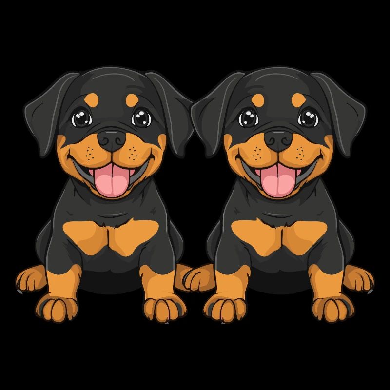 Rottweiler Hund Comic