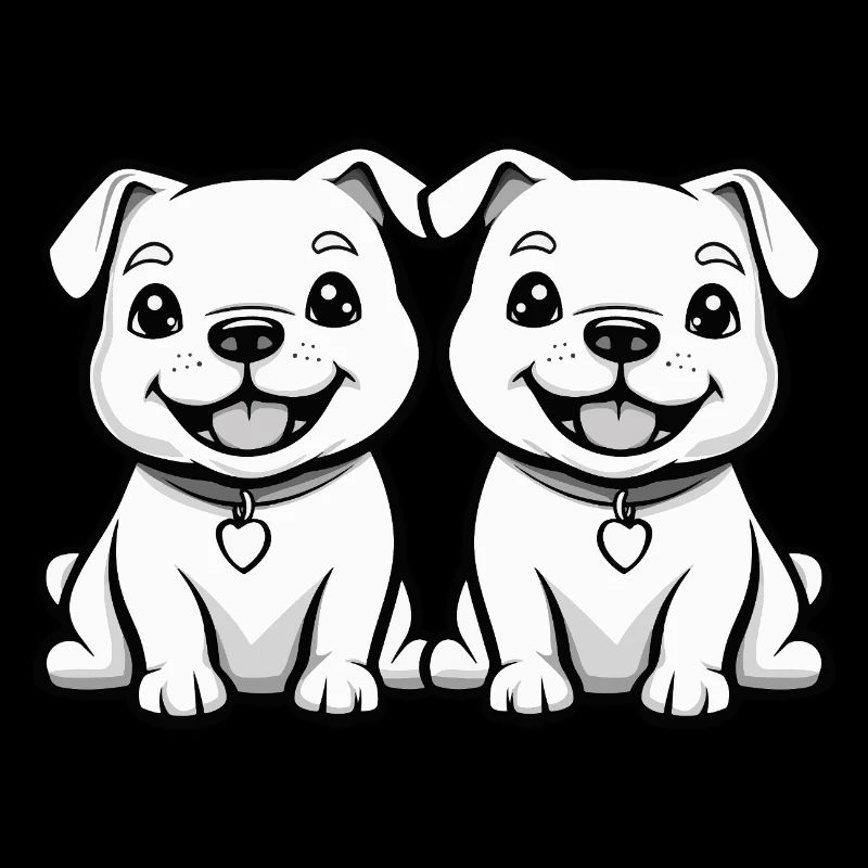 Dogo Argentino Hund Comic