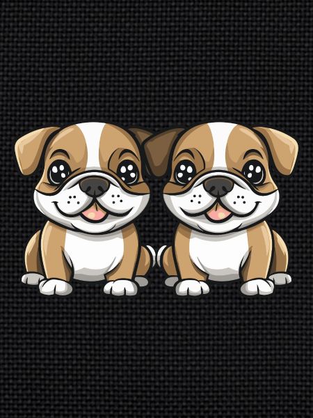 Bulldog Dog Comic