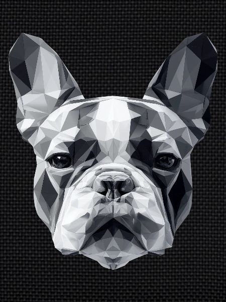 Bouledogue français Low Poly Design