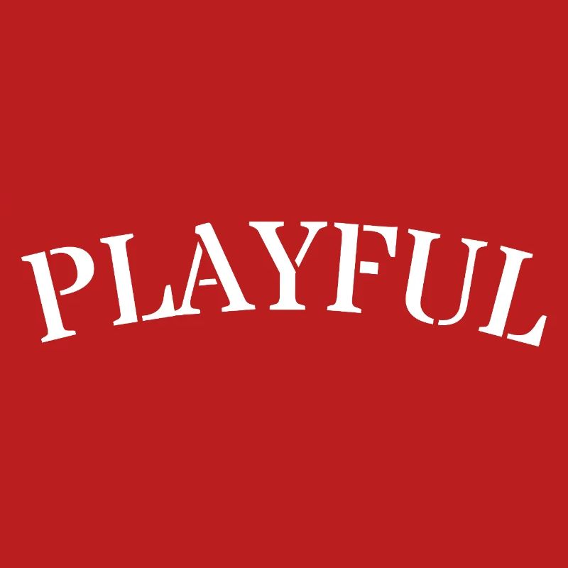 Playful Minimal Text Design Saying