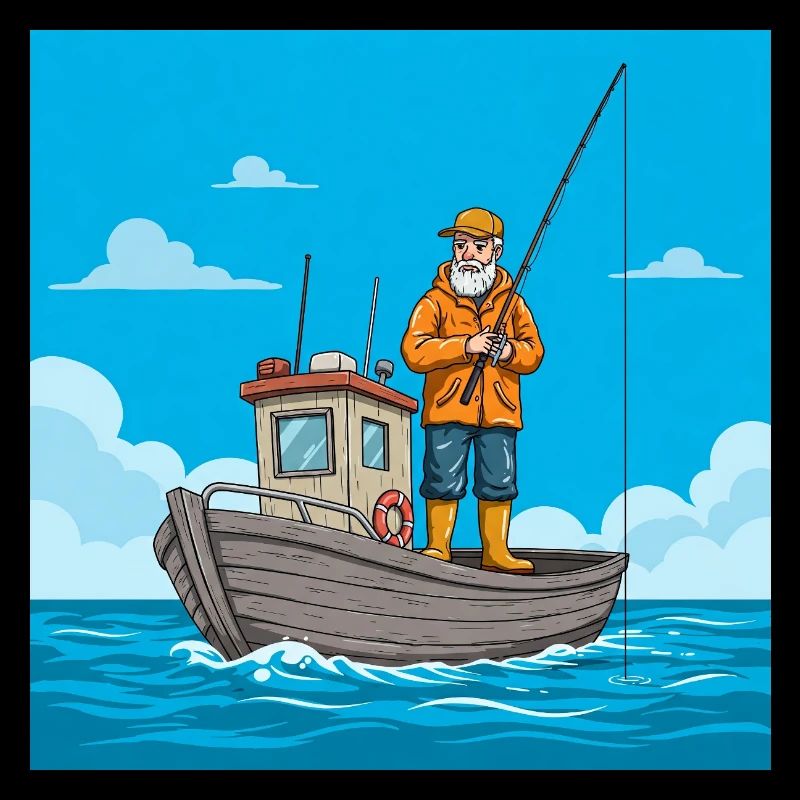 Tranquillité sur l’eau – pêche depuis un bateau