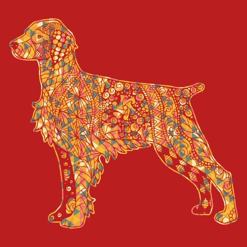 Brittany Spaniel Geometric
