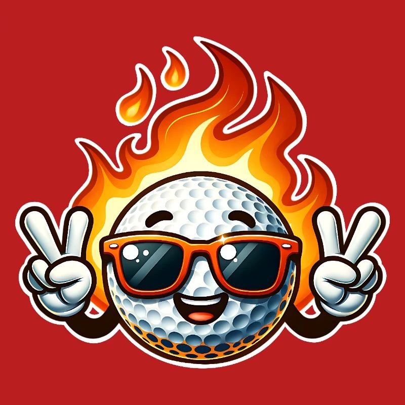 Golf Flames Balle de golf de feu